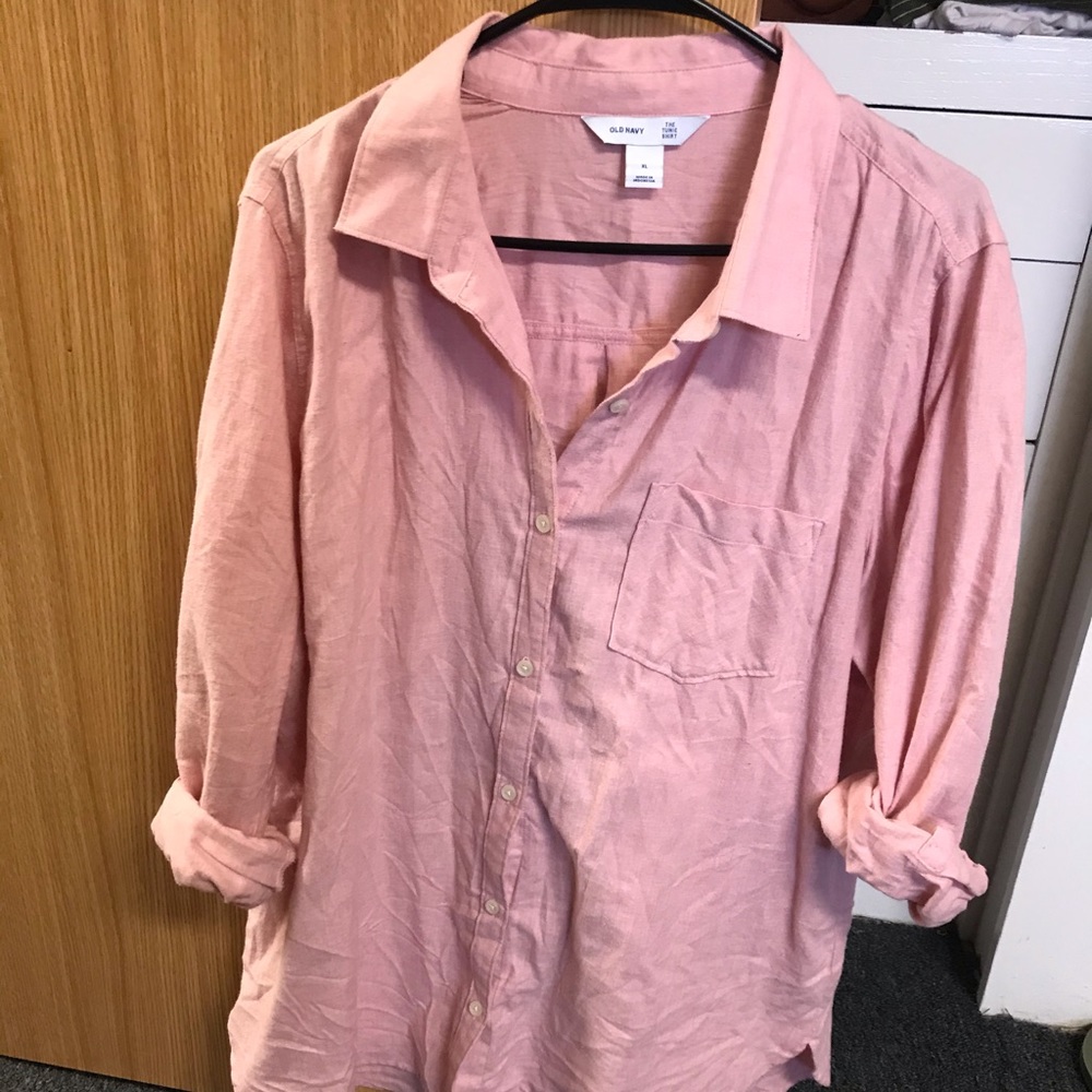 Old Navy Button Up Tunic Shirt